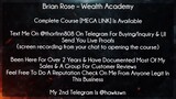 Brian Rose Course Wealth Academy download