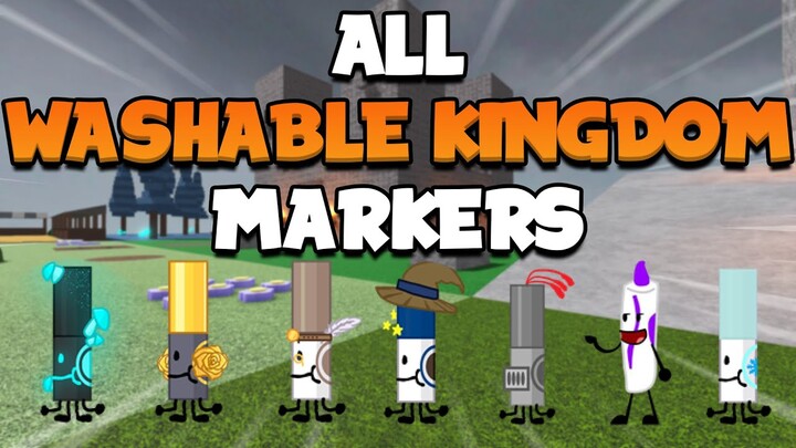 HOW TO GET ALL WASHABLE KINGDOM MARKERS IN FIND THE MARKERS! (Roblox)