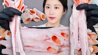 [ONHWA] The chewing sound of pig heart tube! 🐷💕 Roasted pig heart tube