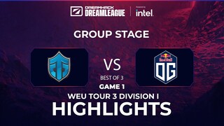 Game 1: OG vs Entity (Yuragi vs Pure) | BO3 | DPC WEU 2022 Tour 3: Division I