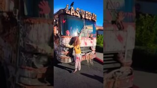Zombies bus Las Vegas day time 🧟‍♂️🎃
