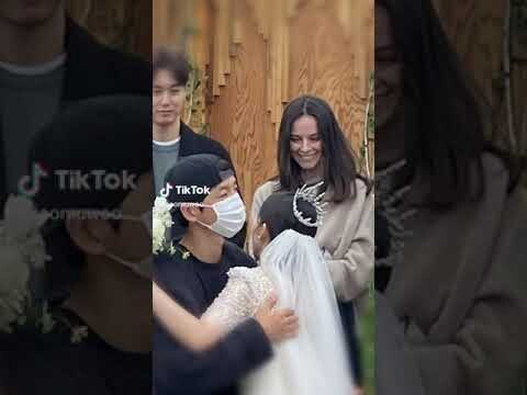 song Joong ki's and his gf attend a friend's wedding 😍😍 #songjoongki #katylouisesaunders