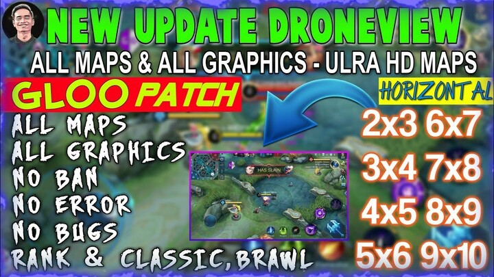 NEW UPDATE GLOO PATCH | HORIZONTAL DRONE VIEW | PATCH 1.5.70 | WORKING ALL GRAPHICS