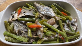 60 Pesos Budget Tipid Ulam. Ginataang Sitaw na may Danggit! Murang Ulam!