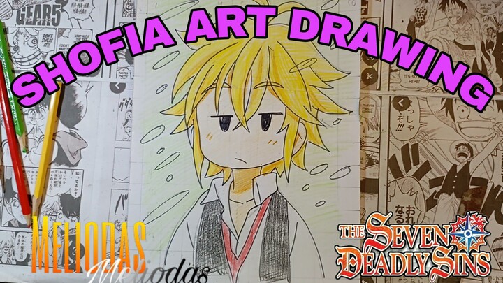 drawing meliodas dari anime nanatsu no Taizai part.2