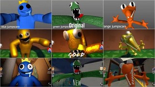 ORIGINAL vs GOLD vs OLD vs NEW Jumpscares in Rainbow Friends [ROBLOX]