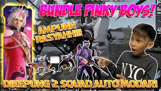 SOLO VS SQUAD MAKE AKUN PINGKY  BOYS! DIKEPUNG 2 SQUAD AUTO KASIH PAHAM GUYS!! RATA SEMUANYA WAHAHA