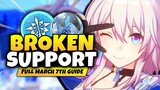 TOP TIER SUPPORT! Best E0 March 7th Guide & Build (Best Relics, Teams & Lightcones) - Honkai