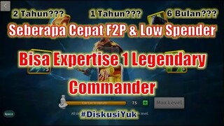 Secepat Apa Sih F2P & Low Spender Bisa Expertise 1 Legendary Commander? Rise of Kingdoms Indonesia