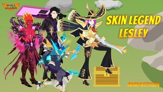 MOBILE LEGENDS ANIMATION | SKIN LEGEND LESLEY - SQUAD SULTAN FULL SKIN LEGEND