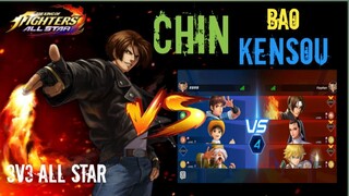 KYO  Vs. CHIN , BAO , KENSOU  🥶🔥 | KOF ALL STAR Vs. TEKKEN 7 |
