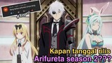 Kapan tanggal rilis Arifureta season 2?-Request subscriber