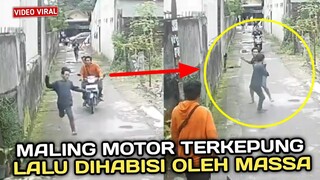 MAMPUSIN  !! Curanmor Di Tinggal Temannya Jadi Bulan- Bulanan Warga yang Gemar Berolahraga