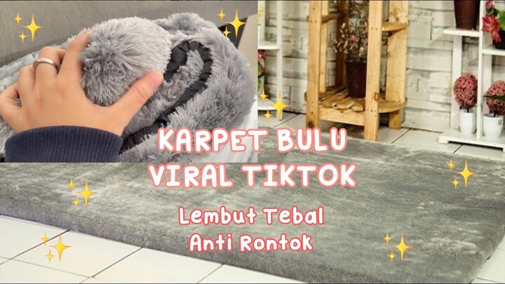 Shopee haul karpet bulu murah || Rekomendasi karpet bulu rasfur halus  tebal murah 💯