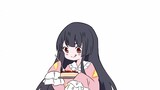 Video pendek Touhou Project. Houraisan Kaguya hanya sedang makan kue