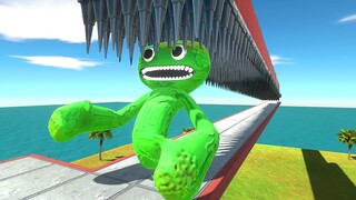 Superheroes and Monsters Escape From Falling Spikes - Animal Revolt Battle Simulator