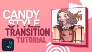 candy style transition tutorial on alightmotion #??? | ae inspired