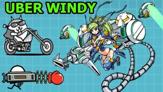 The Battle Cat UBER MỚI WINDY THẦN GIÓ MÁY HÚT BỤI MÈO NGƯỜI QUE ĐẤM BỐC LIMITED TOP GAME THÀNH EJ