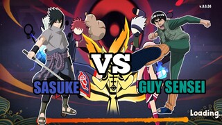 SASUKE VS GUY SENSEI 😱! | STICKMAN SHINOBI