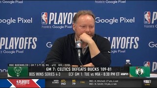 Bucks coach Mike Budenholzer PostGame Press Conference Gm 7: This is a great group that met our end