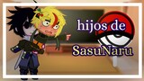 los amigos de Naruto reaccionan a ....los hijos de SasuNaru 💙💛(ve a la descripción👀👇🍌🍌)[Lady_Kurama]