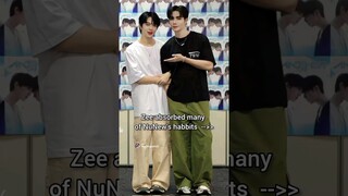 Zee became more and more like nunew🤭🤭 #zeenunew #ซนซน #zeepruk #nunew