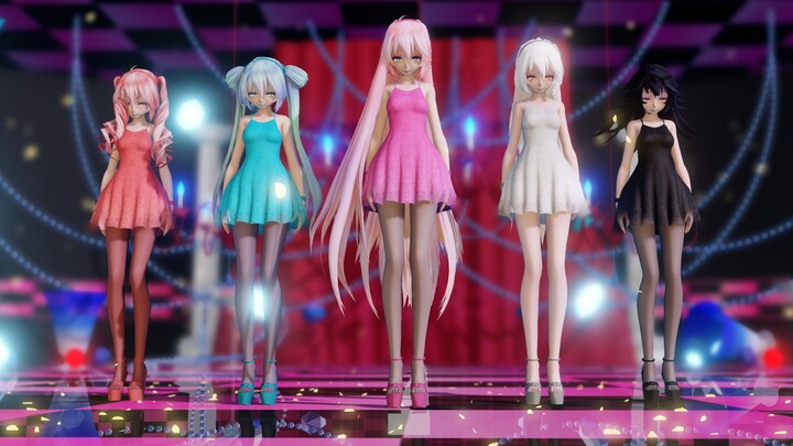 [MMD Weak Hatsune Miku] The girls' sexy skirt stockings! ! So beautiful!