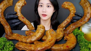[ONHWA] 煮熟的鸭脖 咀嚼音!🐤这个尺寸真的很长！