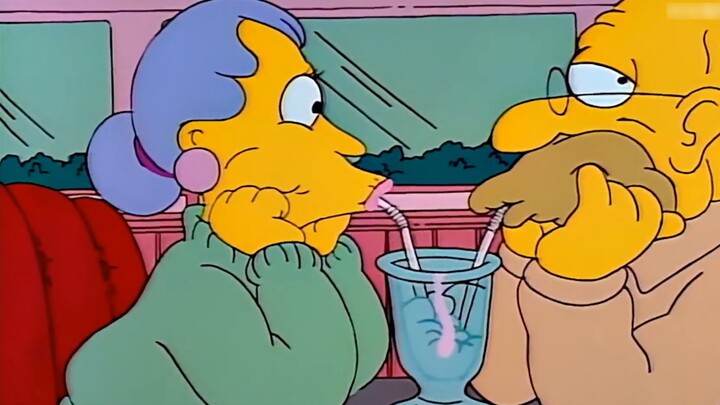 The Simpsons: Ông nội Simpson bất ngờ gặp Sunset Love tại viện dưỡng lão, còn người kia là một phụ n