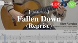 Undertale | Fallen Down (Reprise) | Fingerstyle Guitar TAB (+ Slow & Easy)