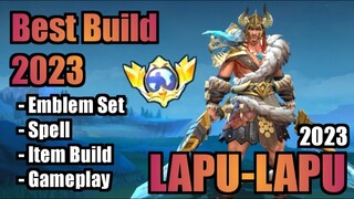 LAPU-LAPU BEST BUILD 2023 | TOP 1 GLOBAL LAPU-LAPU BUILD | LAPU LAPU- MOBILE LEGENDS | MLBB