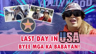 LASTDAY IN USA (BYE FOR NOW MGA KA BABAYAN) | ATE NEGI