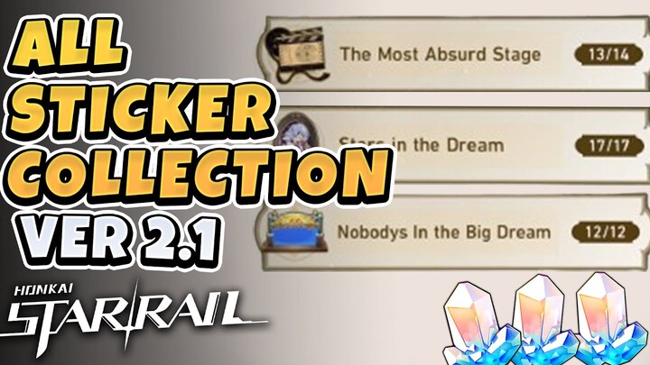 Honkai Star Rail 2.1 All Sticker Collection Locations