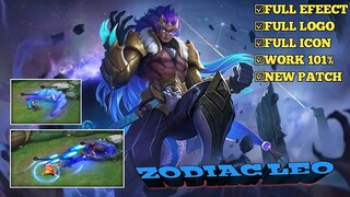 BADANG ZODIAC LEO SCRIPT SKIN NEW 2O20 | NO PASSWORD + FULL EFFECTS + LOGO | MOBILE LEGENDS