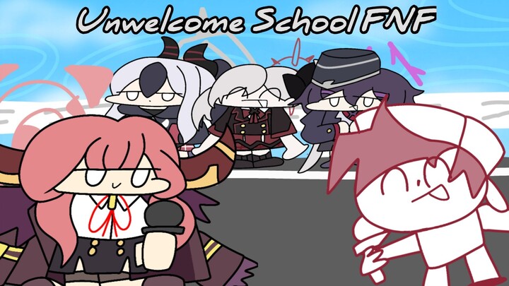 Unwelcome School, Aru VS Sensei Jokes (FNF x Blue Archive Cover)