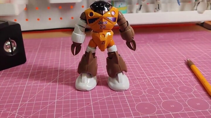 LeBron James Crab - Bringing talent to the Principality of Zeon, HG Red Devil Crab Lakers color shar