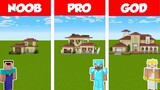 Minecraft NOOB vs PRO vs GOD: ITALIAN HOUSE BUILD CHALLENGE in Minecraft / Animation