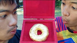 โดนัททองคำ ซื้อมาให้น้องกินครั้งแรก!!!