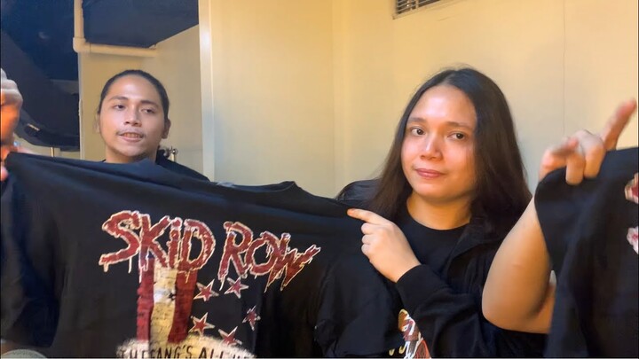 @SkidRow  sent us OFFICIAL Band T-Shirts!