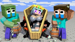 Monster School : Zombie Hinder Herobrine Slay Wolf Girl - Sad Love Story - Minecraft Animation