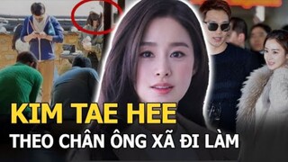 Kim Tae Hee bị bắt gặp theo chân ông xã đi làm, xong việc còn được chồng đưa đi làm điều này