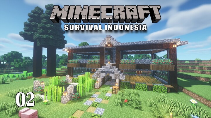 Membuat Farm 2 Tingkat - Minecraft Survival Indonesia [Ep. 02]