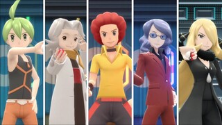 Pokémon Brilliant Diamond And Shining Pearl - All Elite Four Boss Fights + Champion Final Boss Fight