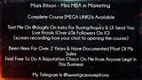 Mark Ritson Course Mini MBA in Marketing download