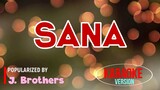 Sana - J. Brothers | Karaoke Version |🎼📀▶️