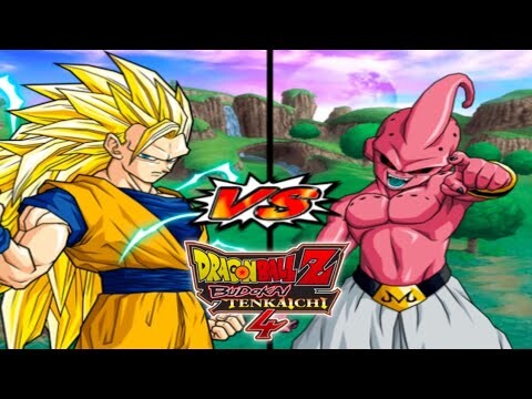 GOKU SS3 VS KID BUU | FULL FIGHT | VERY HARD MODE - Dragon Ball Z Budokai Tenkaichi 4 English Dub