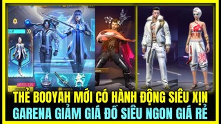 (Free Fire) GARENA TẶNG HÀNH ĐỘNG CÂU CÁ TRONG THẺ BOOYAH, GARENA GIẢM GIÁ ĐỒ SIÊU NGON GIÁ CỰC RẺ