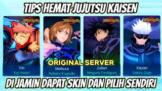 TIPS HEMAT DI JAMIN DAPAT 1 SKIN JUJUTSU KAISEN BEBAS PILIH & COUPON PASS JJK - MLBB