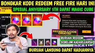 KODE REDEEM FREE FIRE TERBARU 7 AGUSTUS 2022 HARI INI