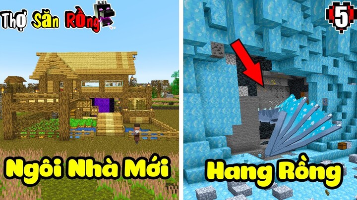 MINECRAFT THỢ SĂN RỒNG * TẬP 5 * TÌM THẤY TỔ RỒNG TRONG HANG MINE VÀ NGÔI NHÀ ĐẦU TIÊN